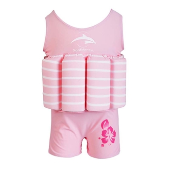Купальник-поплавок Konfidence Floatsuits, Цвет: Pink Stripe, M/ 2-3 г (FS02SC)