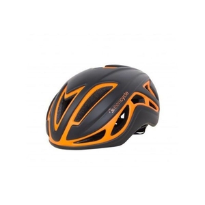 Шлем Green Cycle Jet размер L для шоссе/триатлона и гонок с раздельным стартом черно-оранж матовый