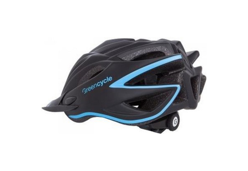 Шлем Green Cycle New Rock размер 54-58см черно-голубой матовый