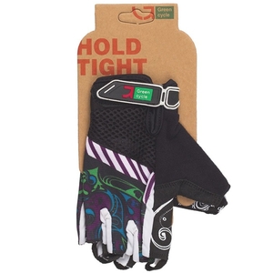 Перчатки Green Cycle NC-2331-2014 MTB Feminine без пальцев XL черно-фиолетовые