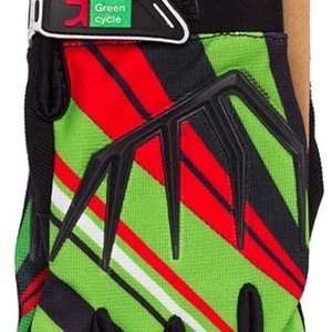 Перчатки Green Cycle NC-2361-2014 MTB с закрытыми пальцами L черно-красно-зеленый