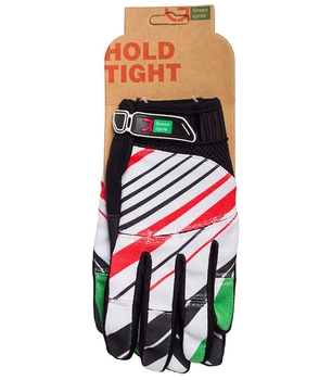 Перчатки Green Cycle NC-2369-2014 MTB с закрытыми пальцами M бело-красные