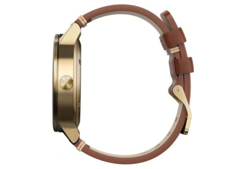 Спортивные часы Garmin Vívomove Premium, Gold-Tone Steel with Leather Band