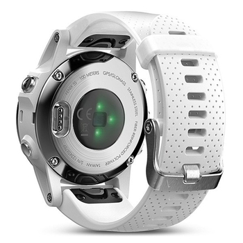 Спортивные часы Garmin fēnix 5S - Silver with Carrara white band