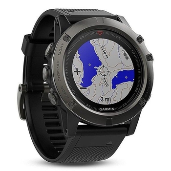 Спортивные часы Garmin fēnix 5X Sapphire - Slate grey with black band