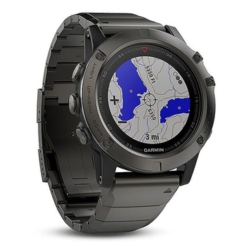 Спортивные часы Garmin fēnix 5X Sapphire - Slate grey with metal band