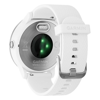 Спортивные часы Garmin vivoactive 3, E EU, White/White Silicone, Stainless Steel