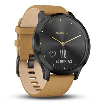 Спортивные часы Garmin vivomove HR, WW, Premium, Black-Tan, One-size