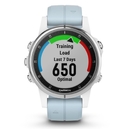 Спортивные часы Garmin fenix 5S Plus,Glass,Wht w/Sea Foam Bnd,GPS Watch,EMEA
