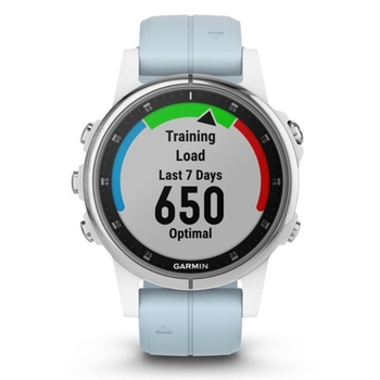 Спортивные часы Garmin fenix 5S Plus,Glass,Wht w/Sea Foam Bnd,GPS Watch,EMEA