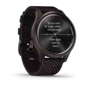 Спортивные часы Garmin vivomove Style, Gunmetal-Dark Gray, Fabric