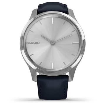 Спортивные часы Garmin vivomove Luxe, Silver-Blue, Leather