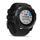 Спортивные часы Garmin fenix 5x Plus , Sapphire, Black with Black Band, GPS навігатор