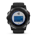 Спортивные часы Garmin fenix 5x Plus , Sapphire, Black with Black Band, GPS навігатор
