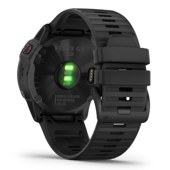 Спортивные часы Garmin fenix 6X, Pro and Sapphire editions, Black with black band, GPS навігатор