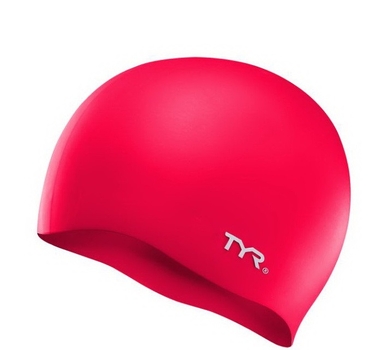 Шапочка для плавання TYR Wrinkle-Free Silicone Swim Cap RED (LCS-610)