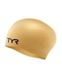 Шапочка для плавання TYR Long Hair Wrinkle Free Silicone Cap, Gold  
