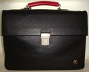 M11.B01 Bag leather whit 1 zip   Портфель Marlen