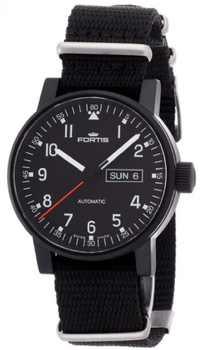 Часы FORTIS 623.18.71 N.01 SPACEMATIC PILOT PROF. DAY/DATE WITH BLACK TEXTILE STRAP