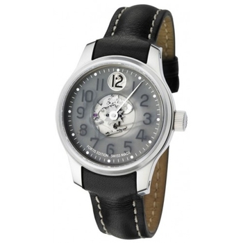 Часы FORTIS 710.10.37 L.01 F-43 JUMPING HOUR WITH BLACK LEATHER STRAP